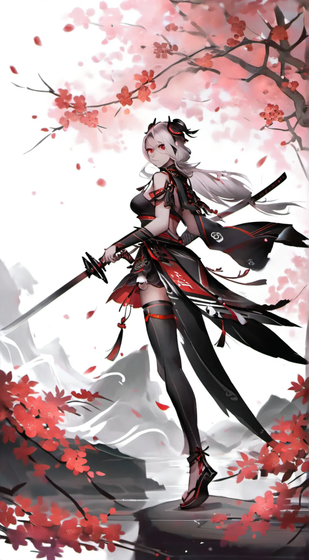 ai character: scarlet background