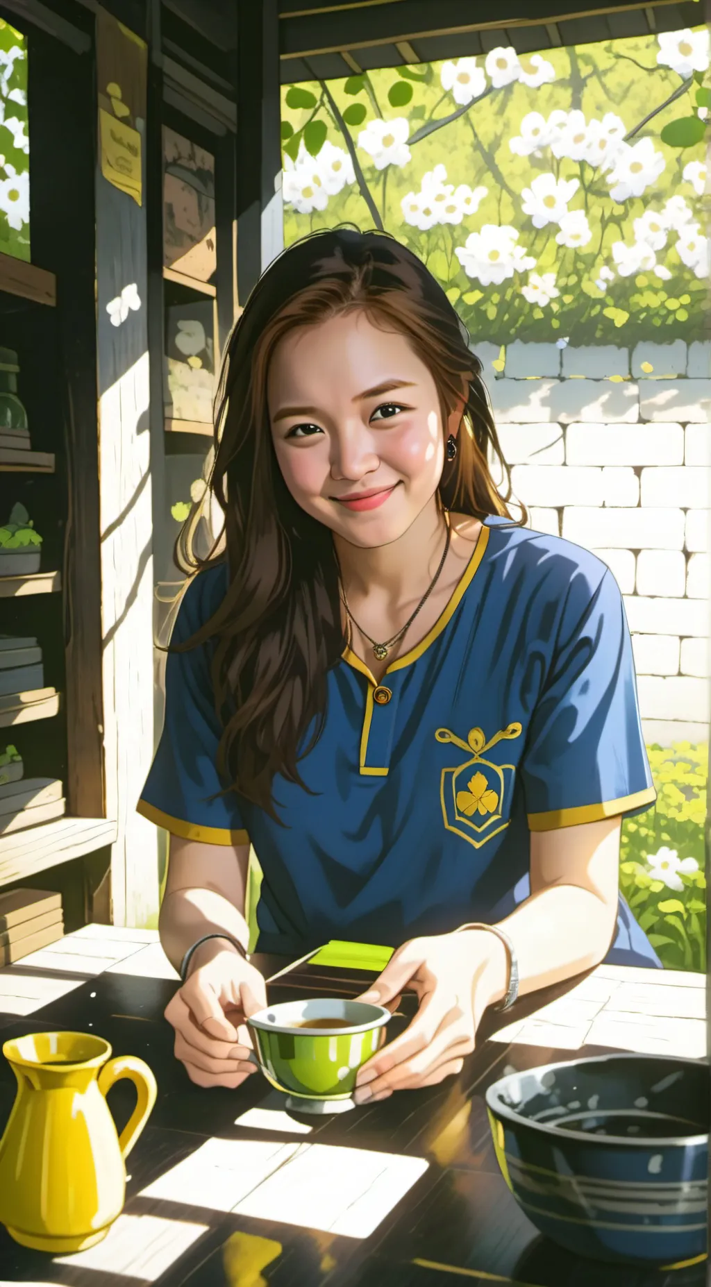 ai character: Angela Lim background