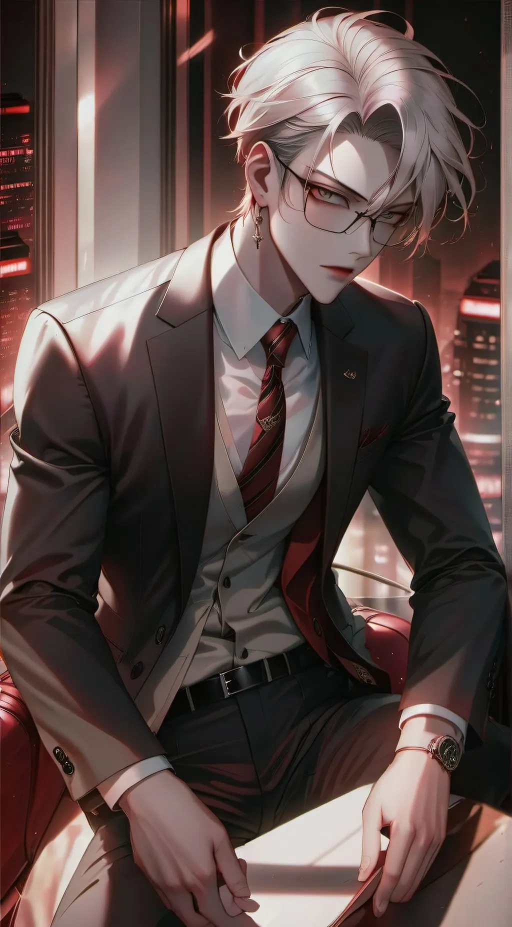 ai character: Leon background