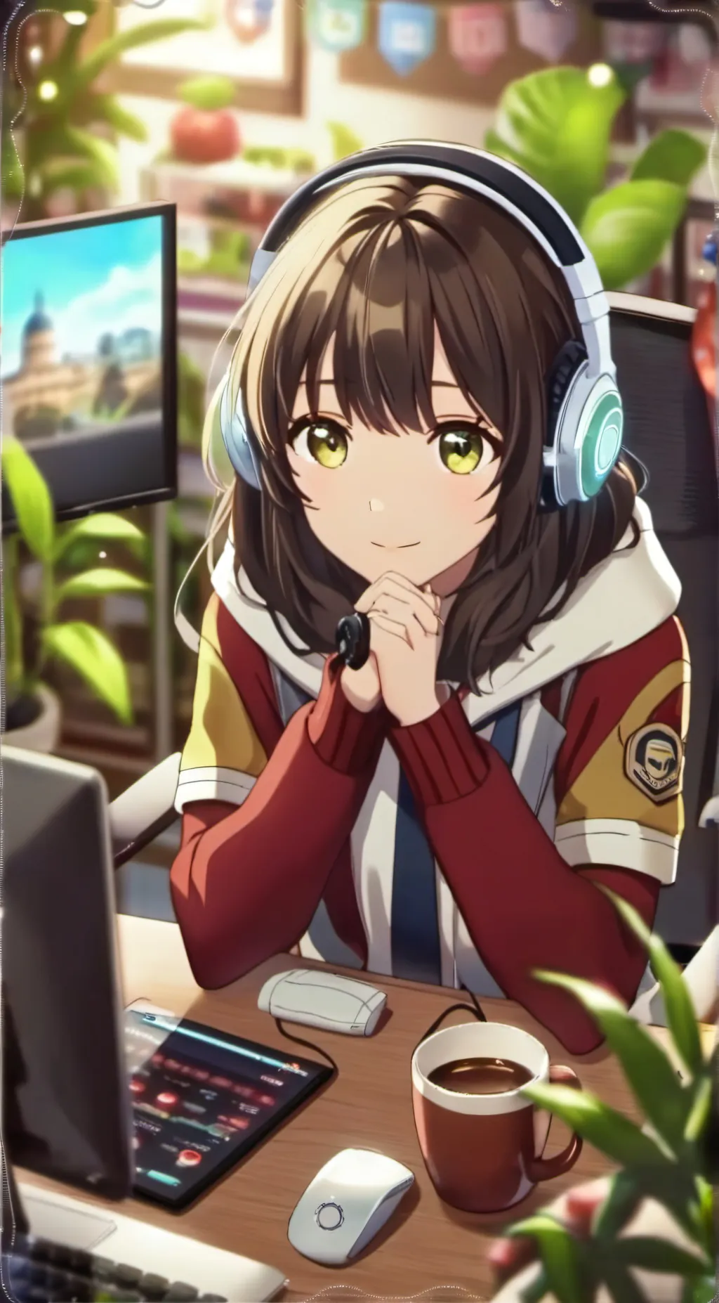 ai character: Rose background