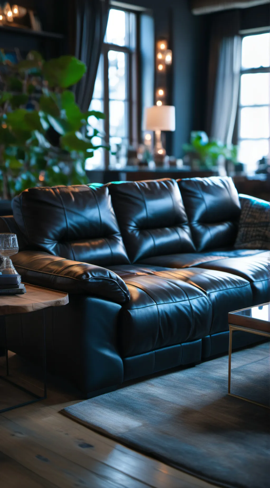 ai character: a.comfy couch background