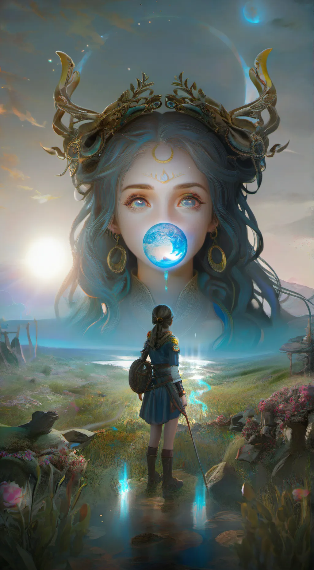 ai character: The cursed Lands  background