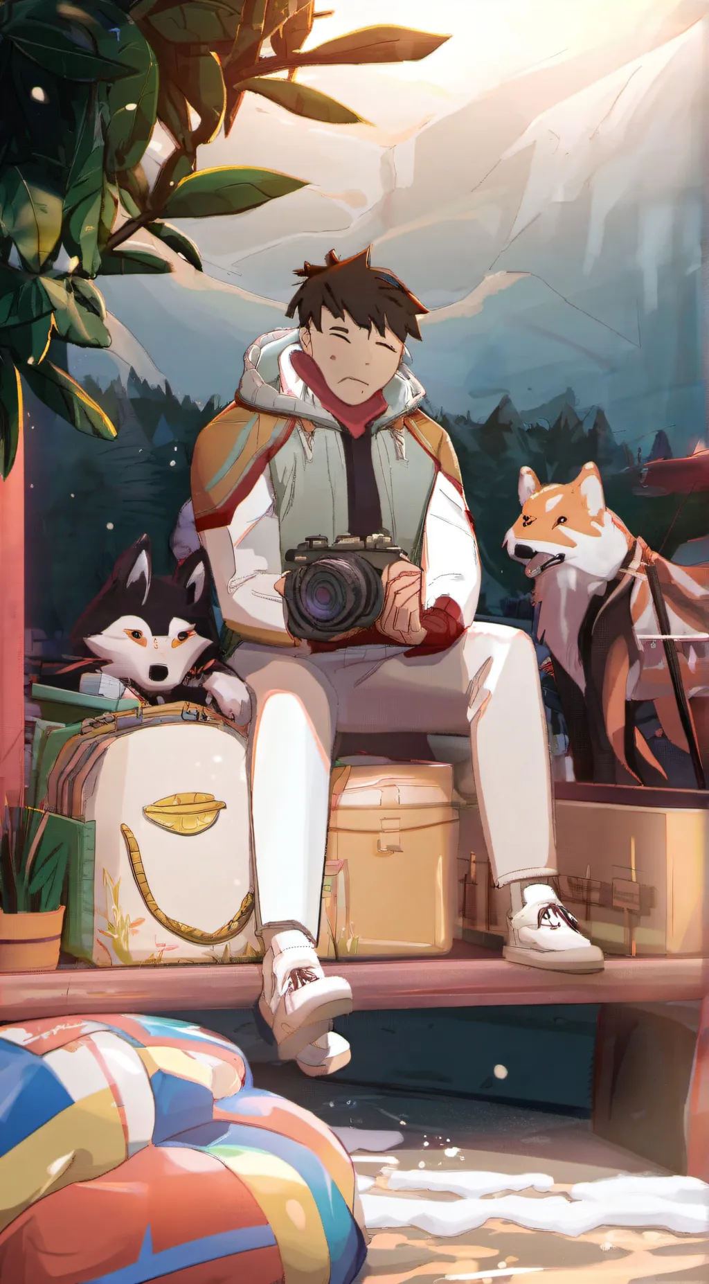 ai character: Foxer background