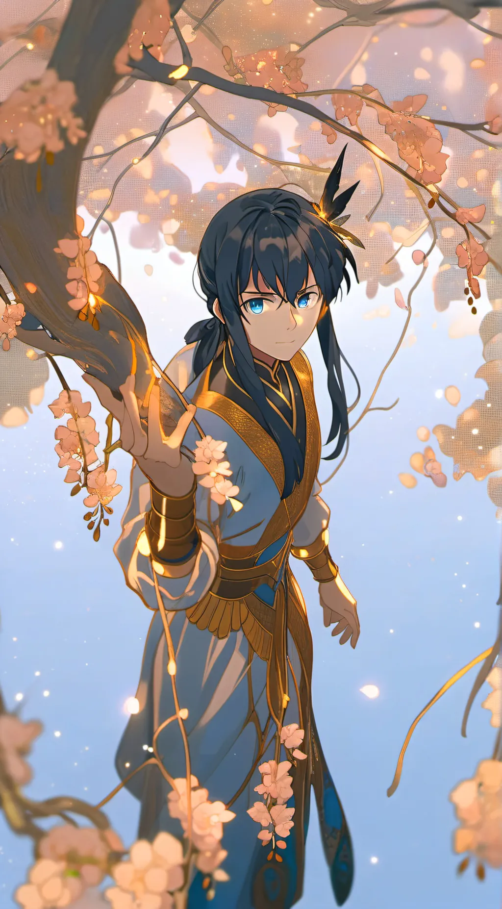 ai character: Muichiro  background