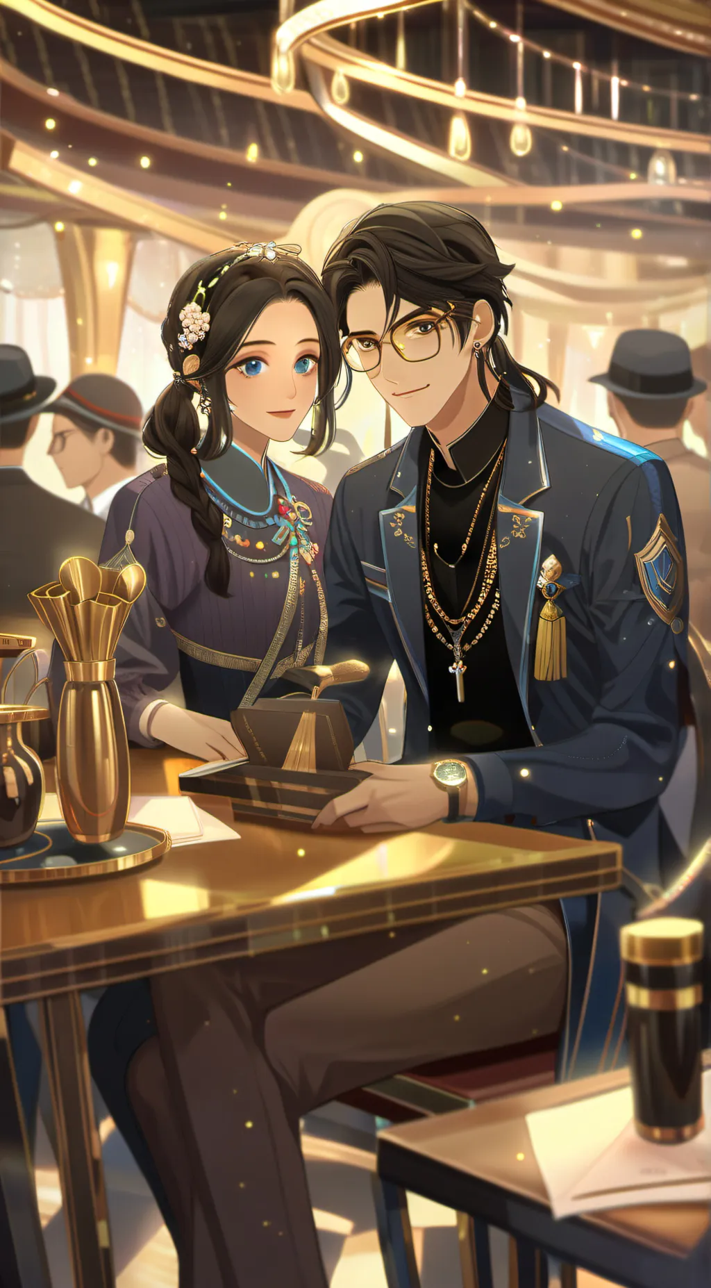 ai character: ASH AND ANA background