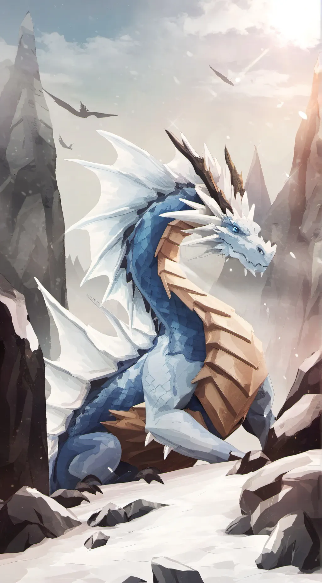 ai character: +| Winter |+ background