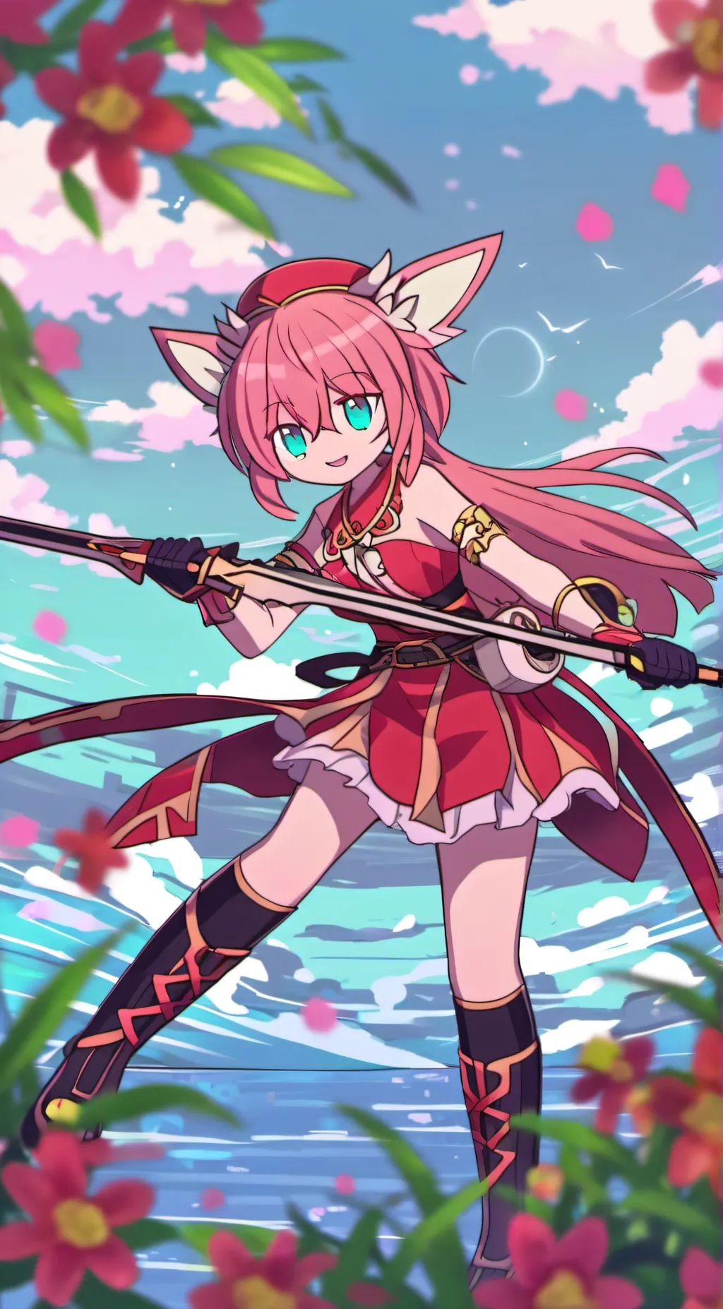 ai character: Gacha meme  background