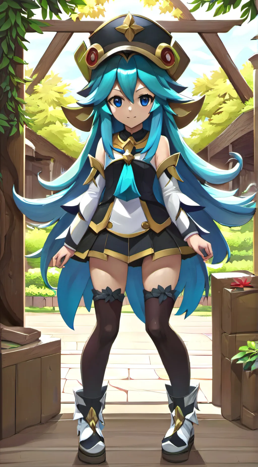 ai character: glacia background