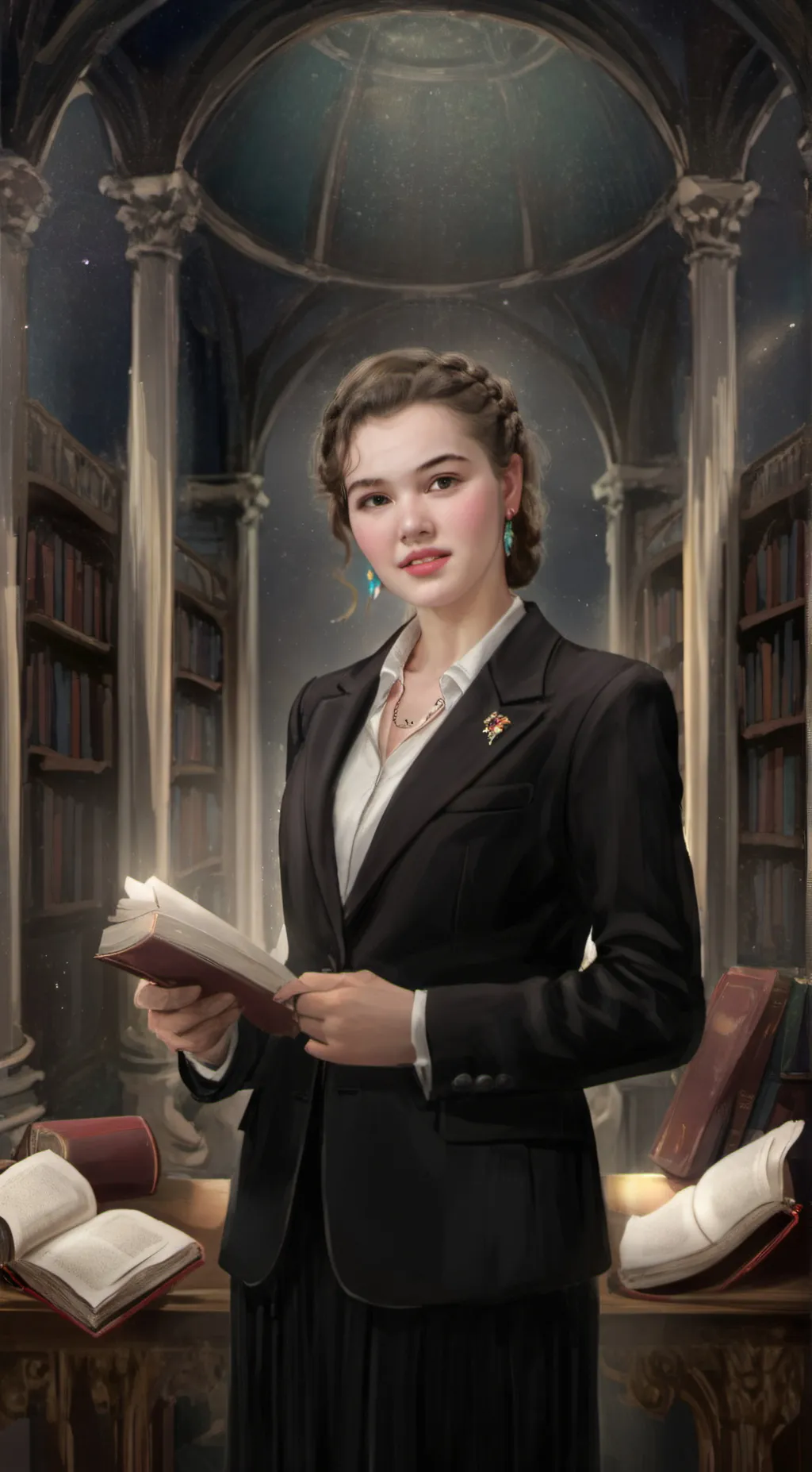 ai character: Miss London Taylor background