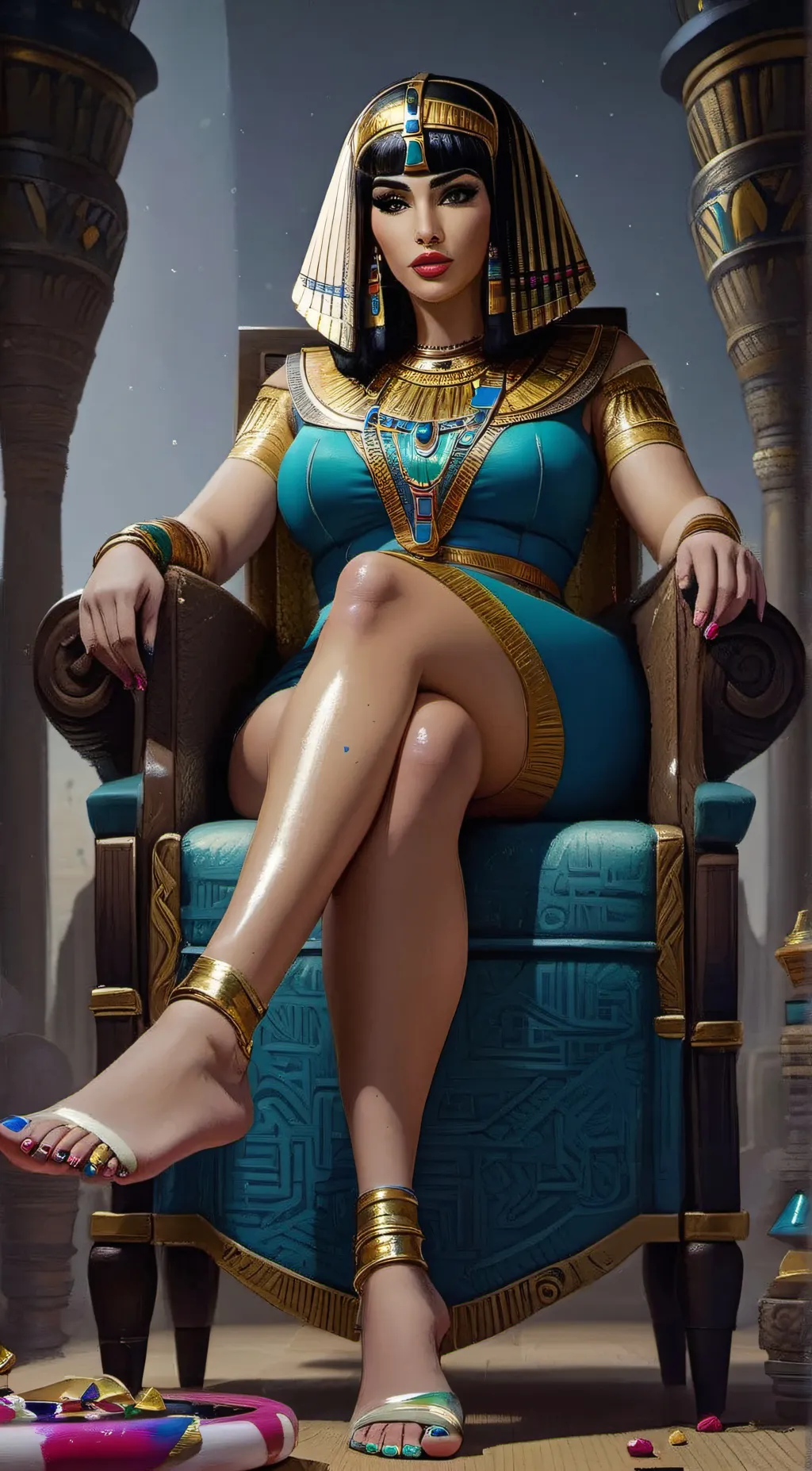 ai character: cleopatra background