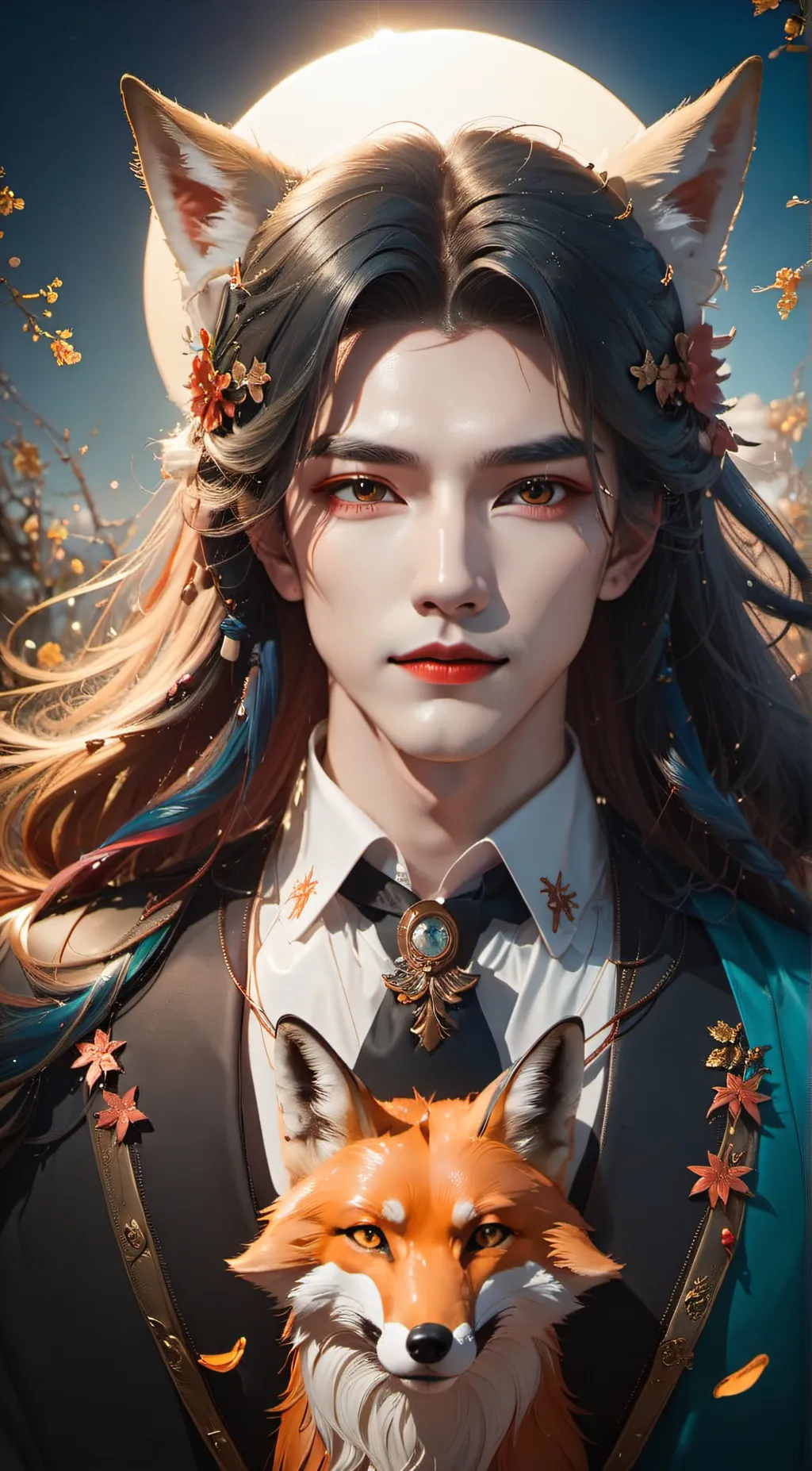 ai character: foxiee background