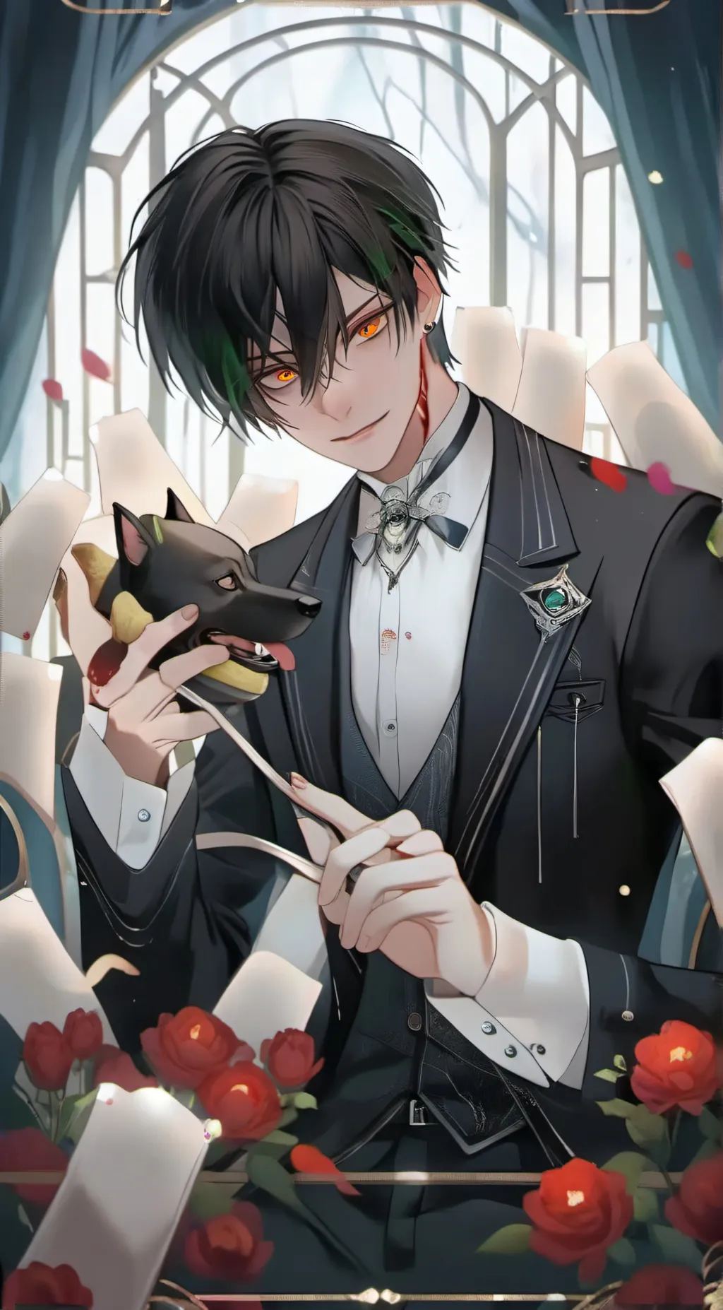 ai character: Puppeter background