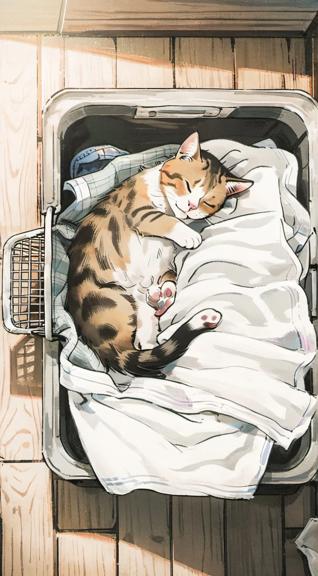 ai character: Sweet kitten background