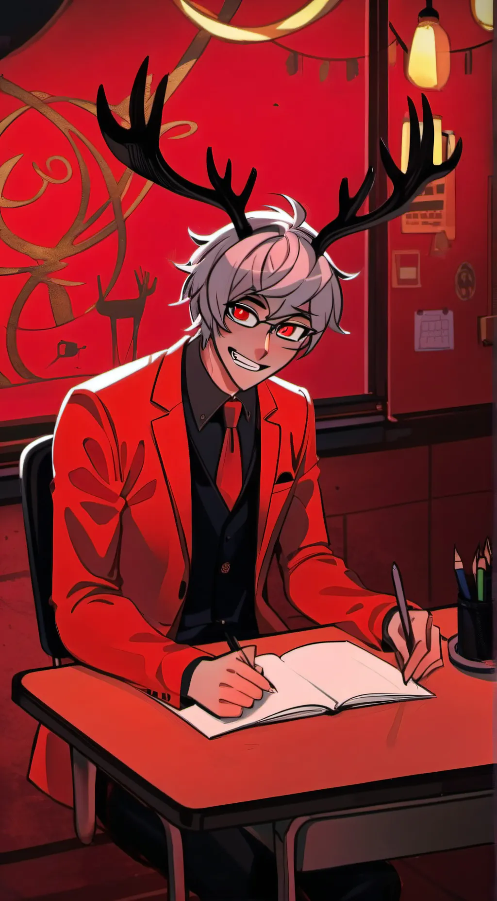 ai character: The Radio Demon background