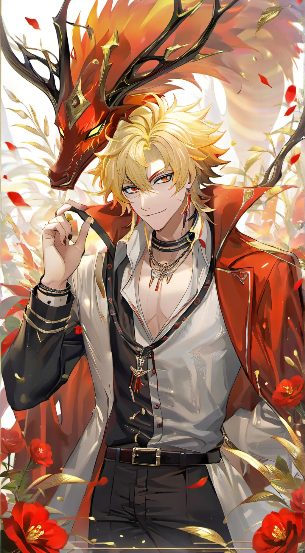 ai character: ☆king bakugo☆ background