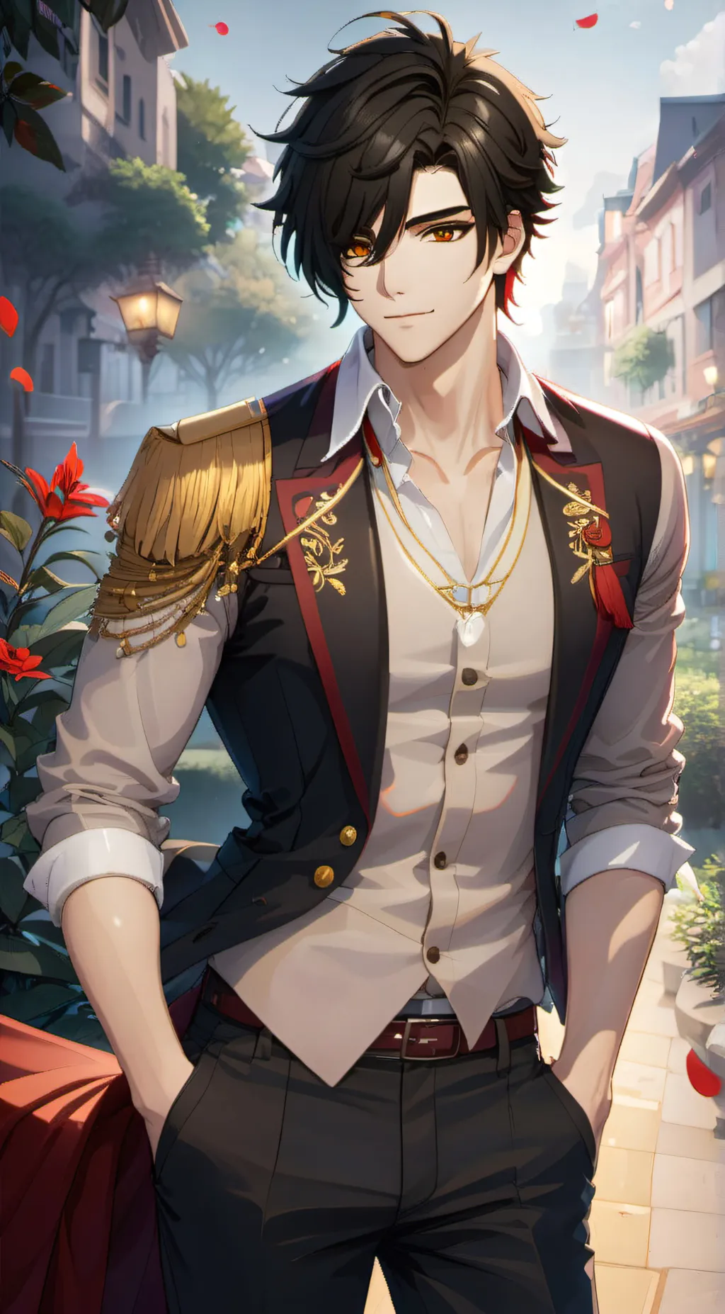 ai character: Jeans Kudo  background