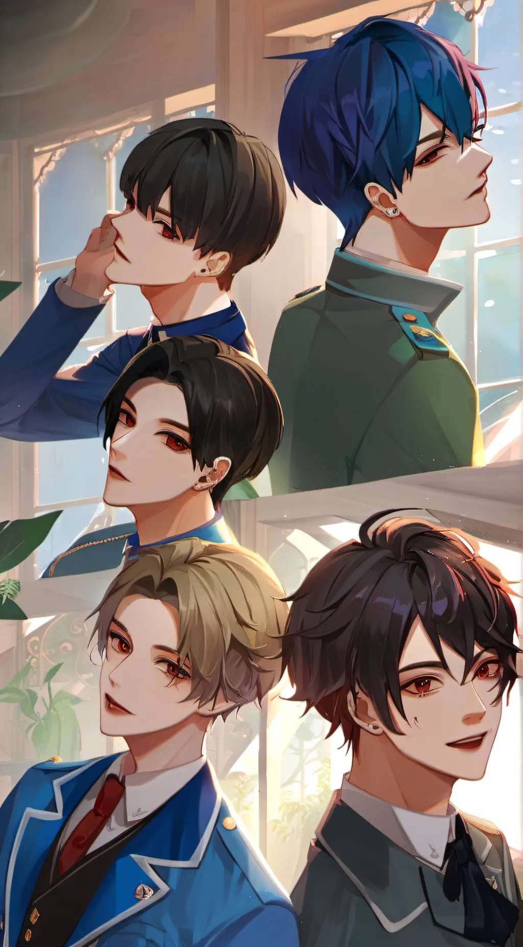 ai character: The Popular boys background