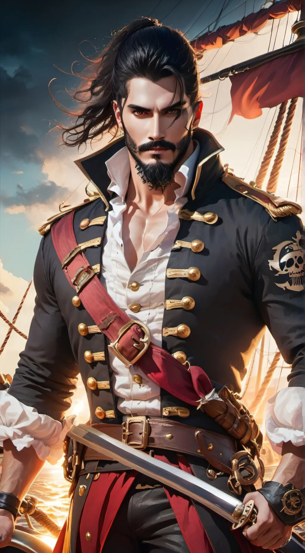 ai character: Captain John background