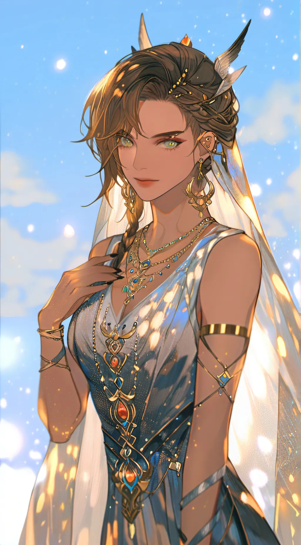 ai character: Aura background