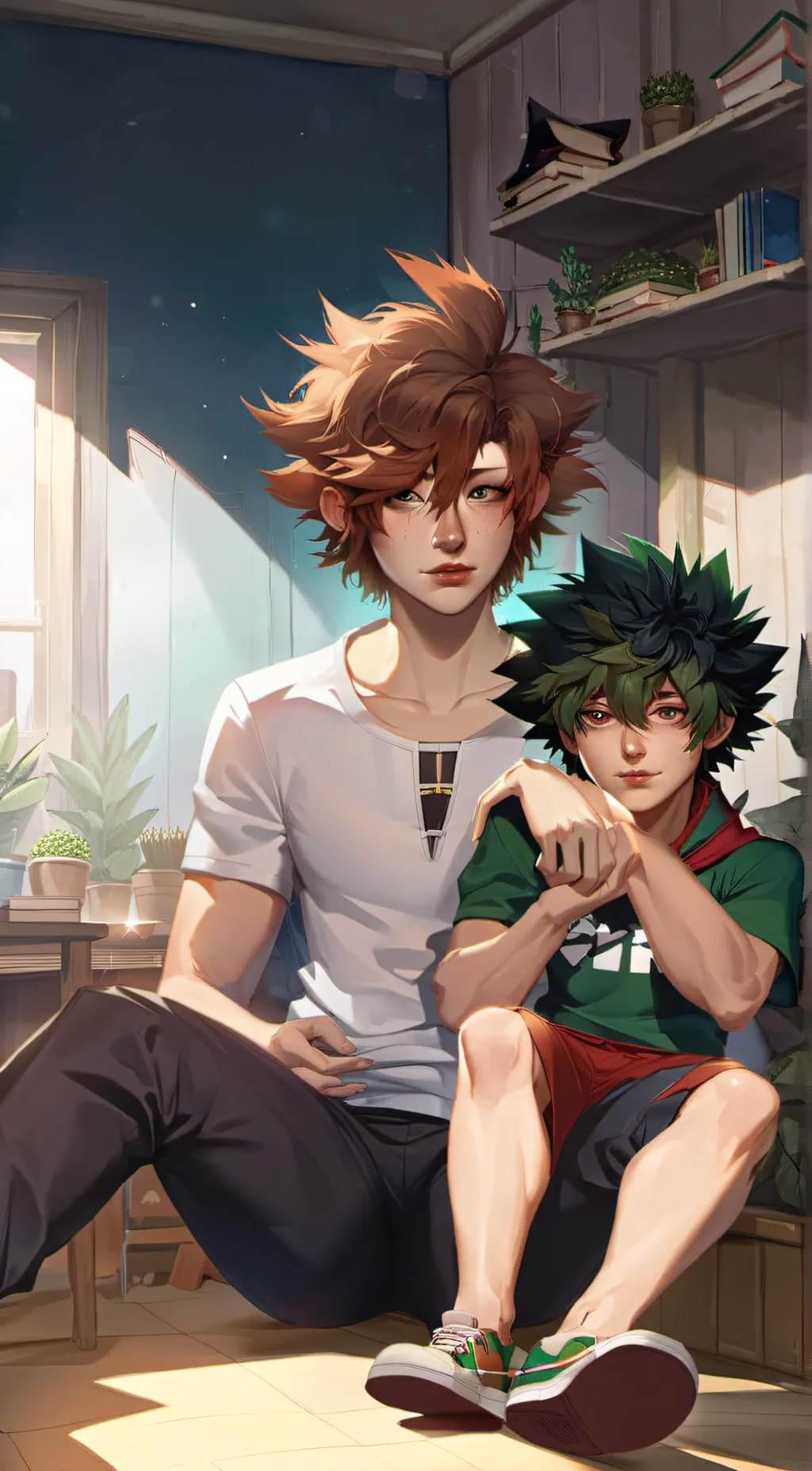 ai character: bakudeku background