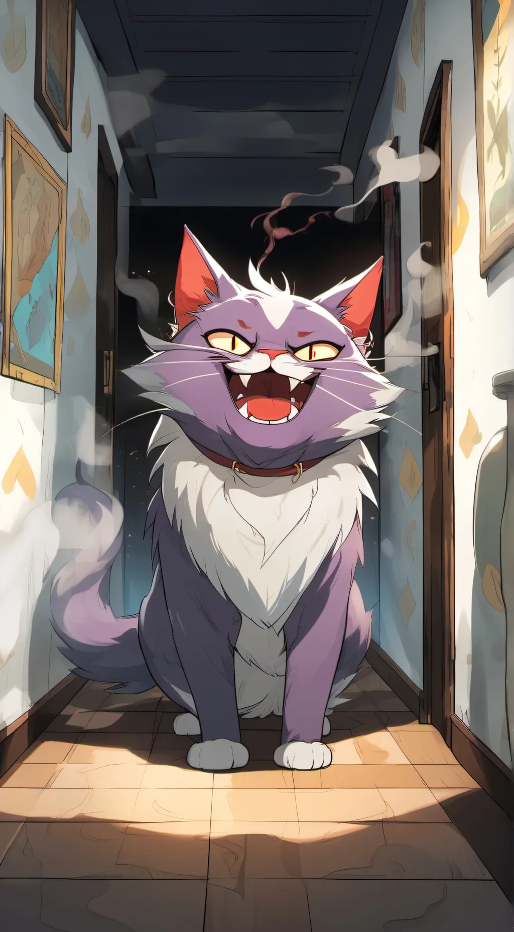 ai character: CatNap (mad)  background