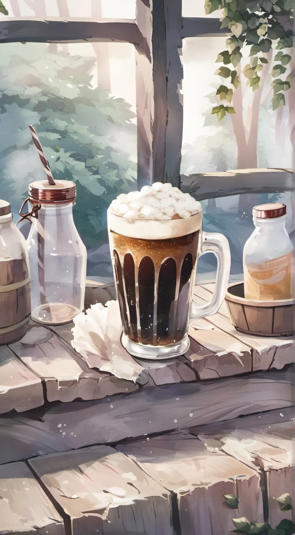 ai character: ROTTY BEER background