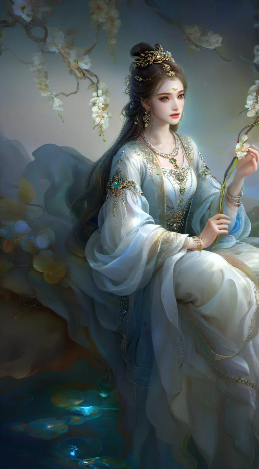 ai character: Mina😇 background