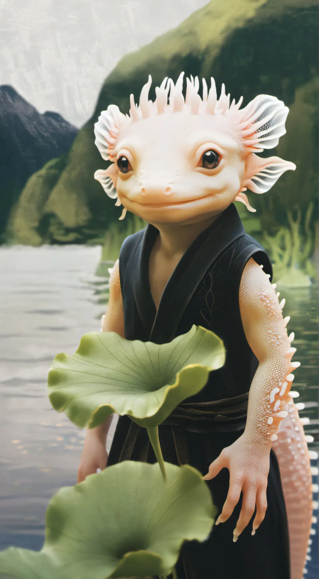 ai character: Axel the Axolotl background
