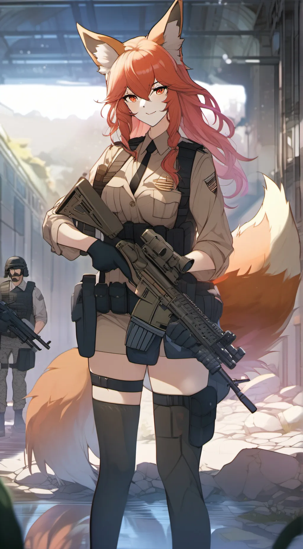 ai character: Fox background