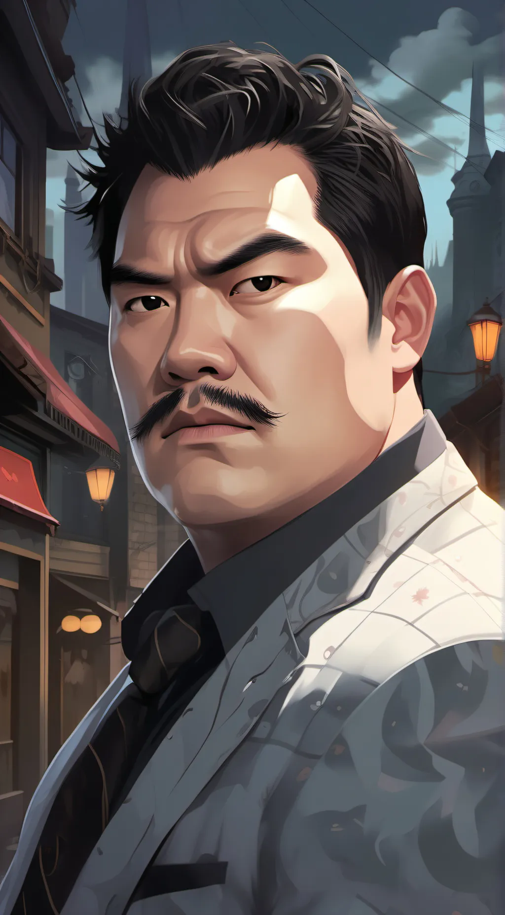 ai character: Little man background