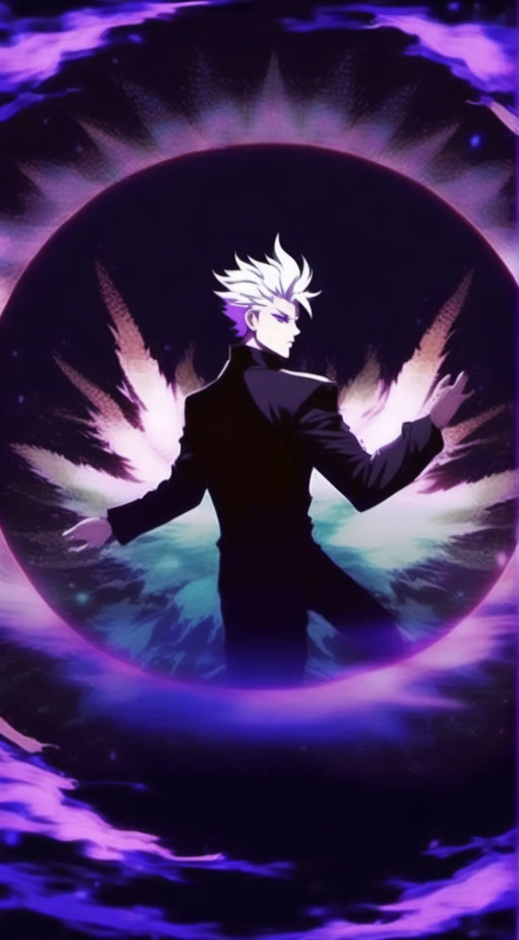 ai character: GOJO aka rojo background