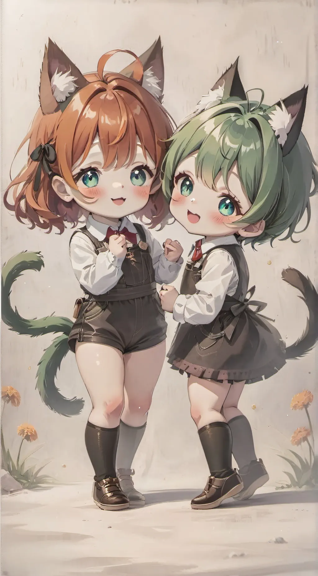 ai character: Momo and Kiki background