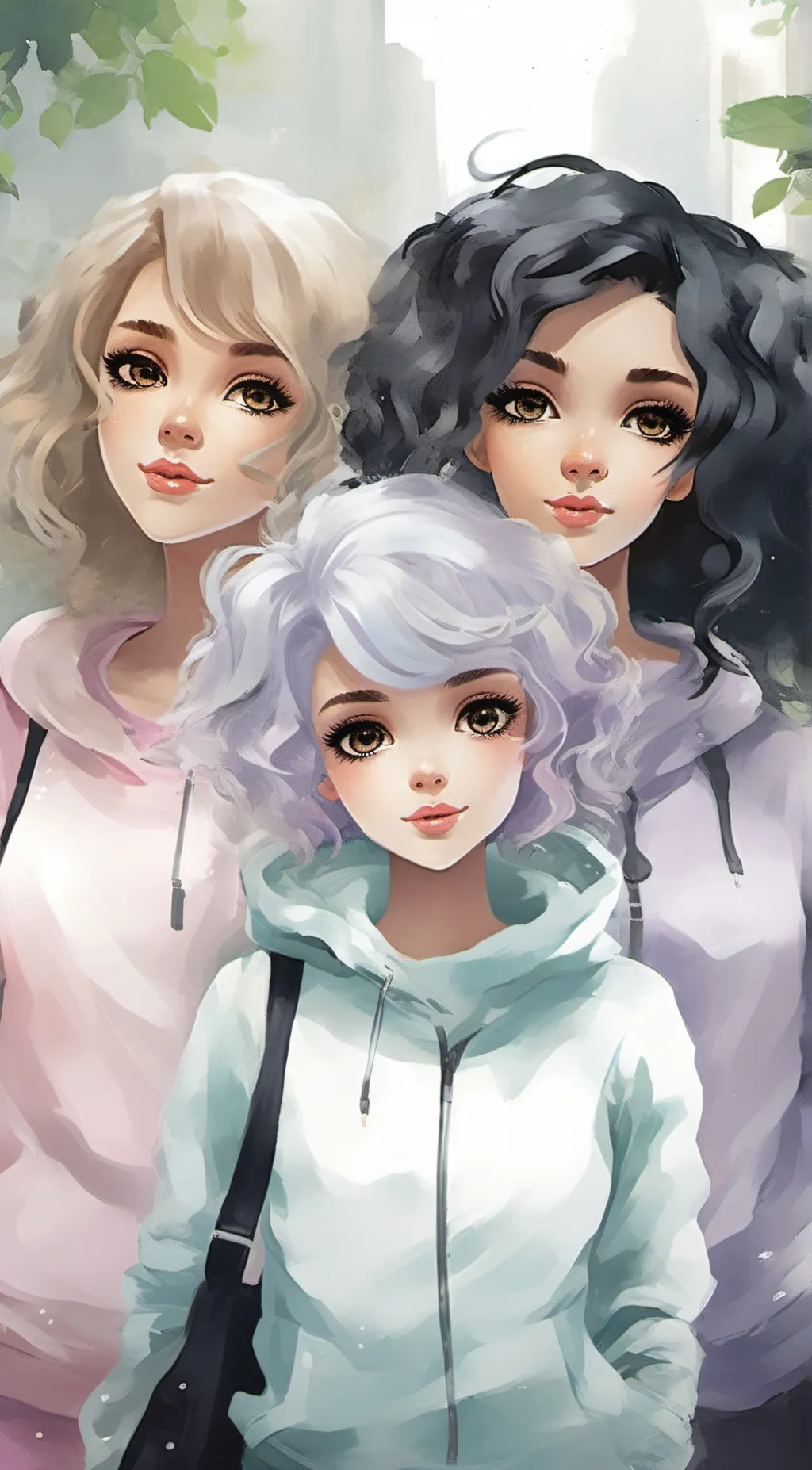 ai character: sarah,tara,tayler background