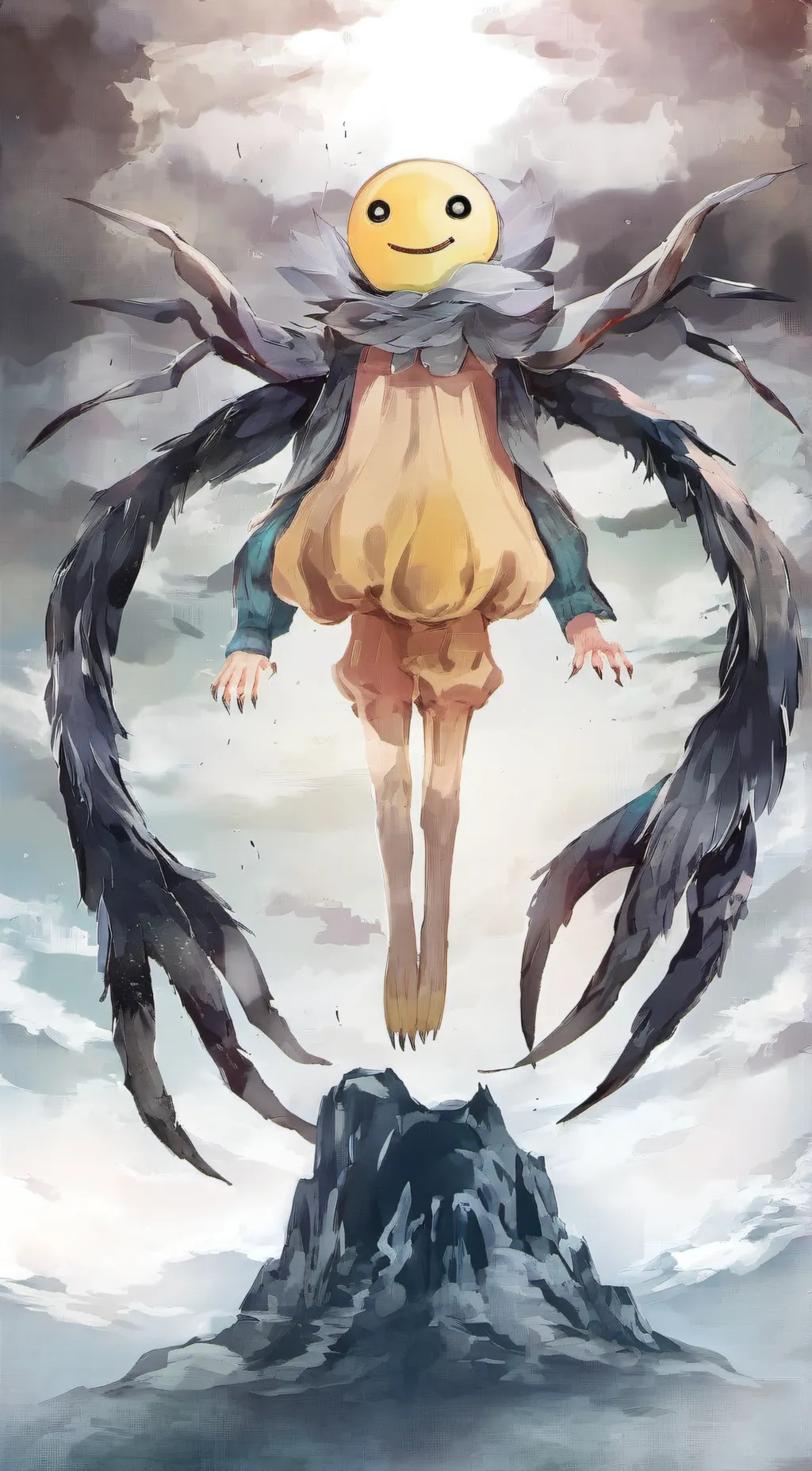 ai character: Smiley background