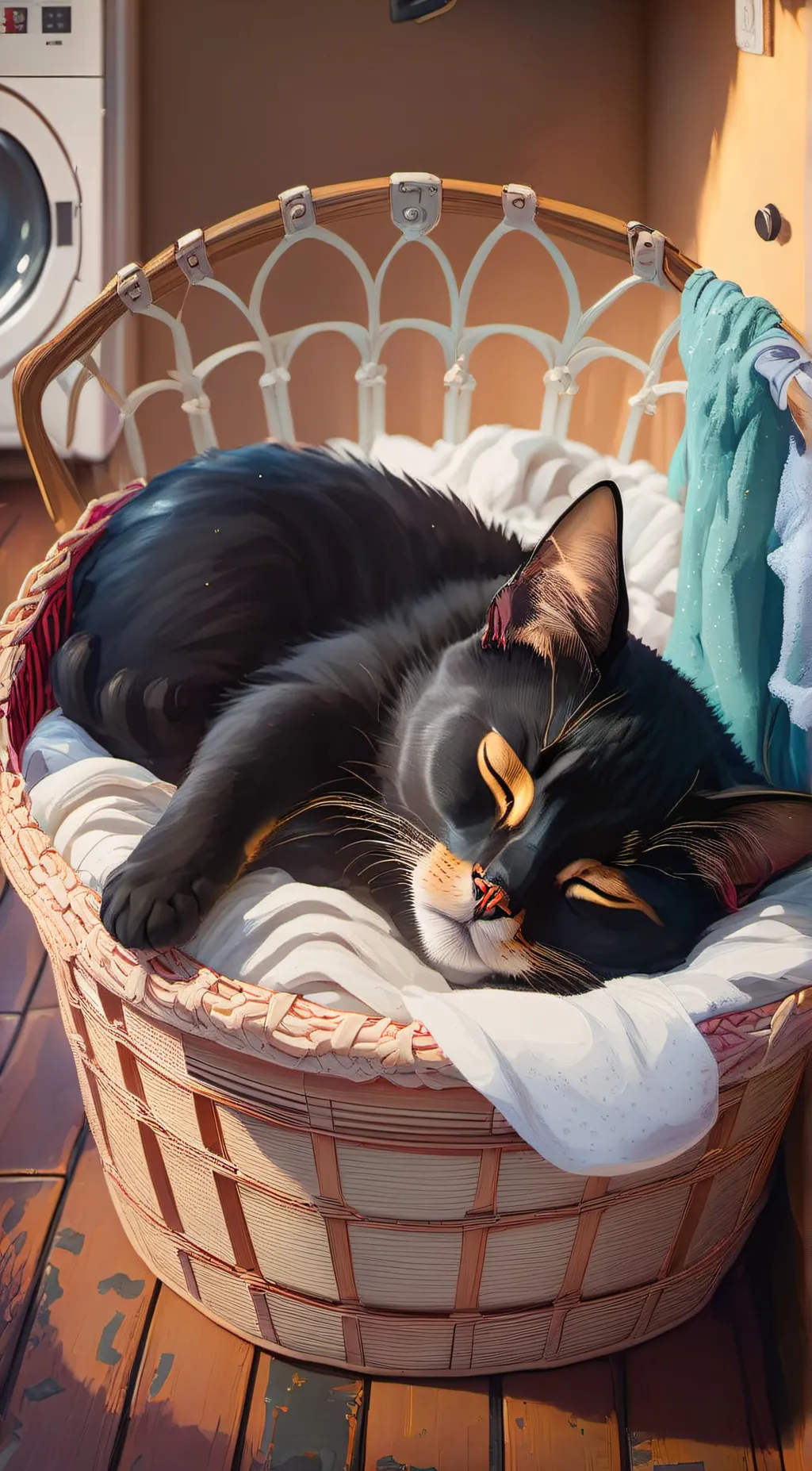 ai character: Mean kitten background