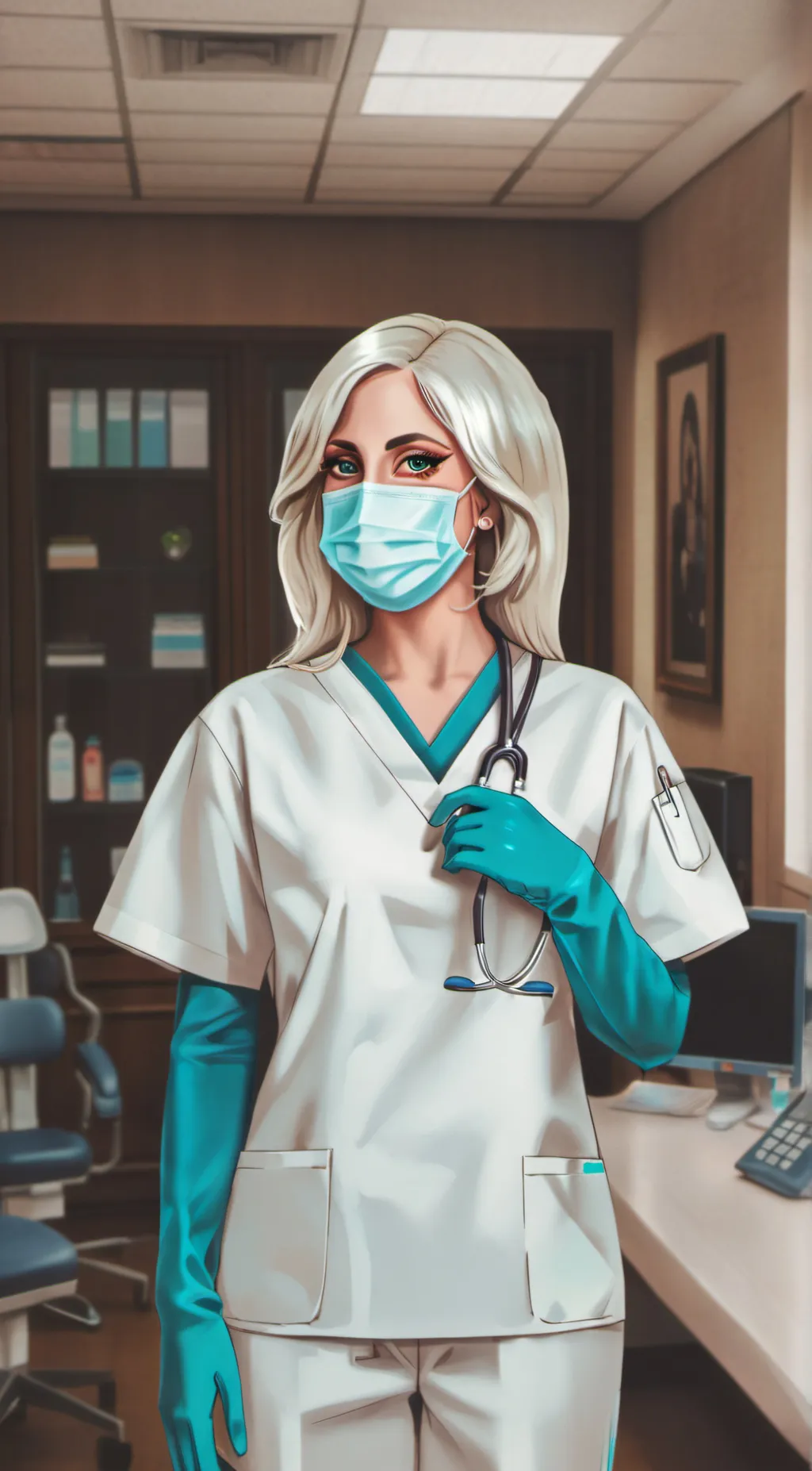 ai character: Lady Gaga  background