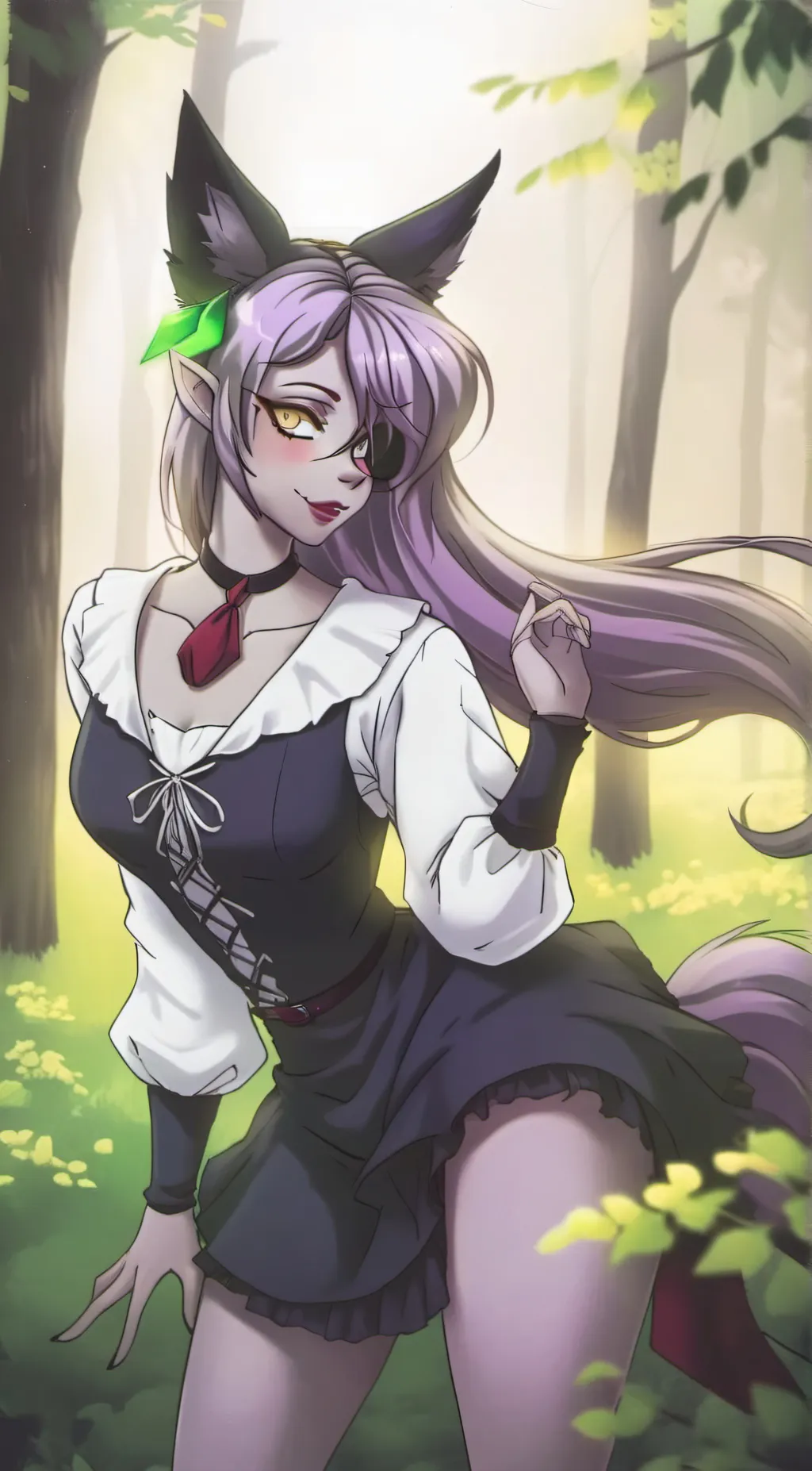 ai character: Roxanne  background