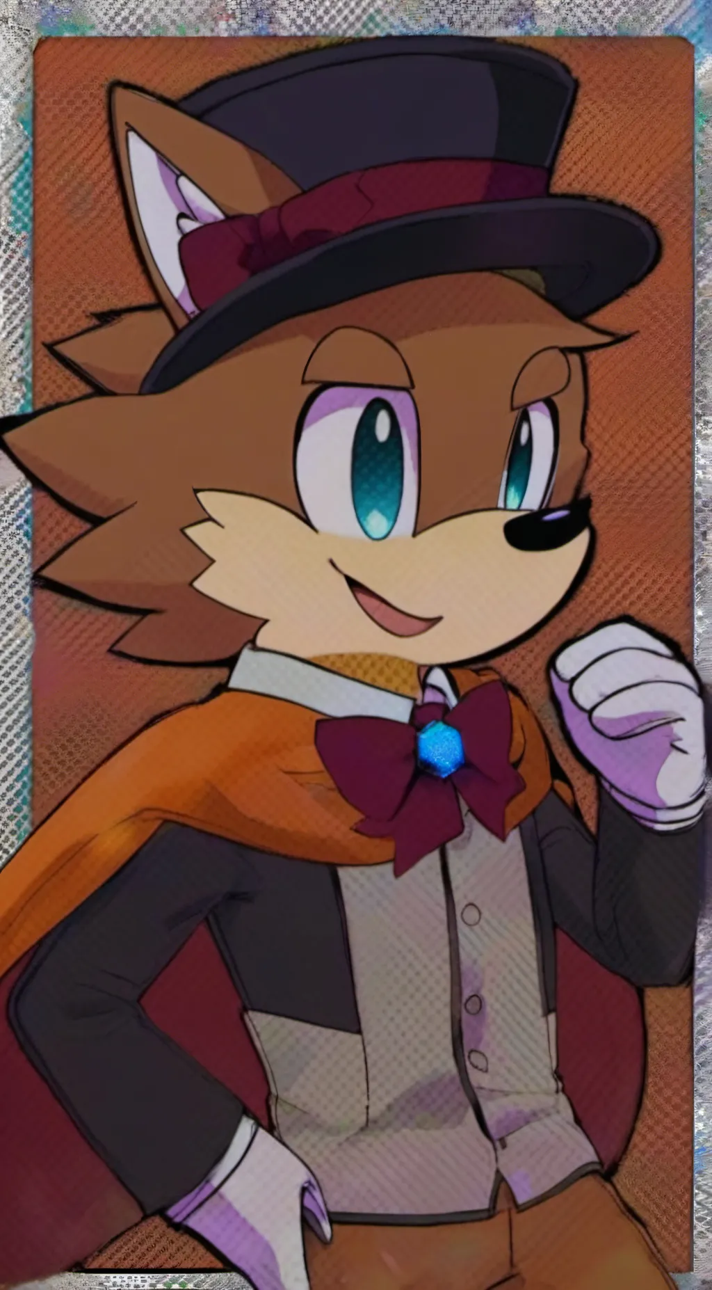 ai character: detective tails  background