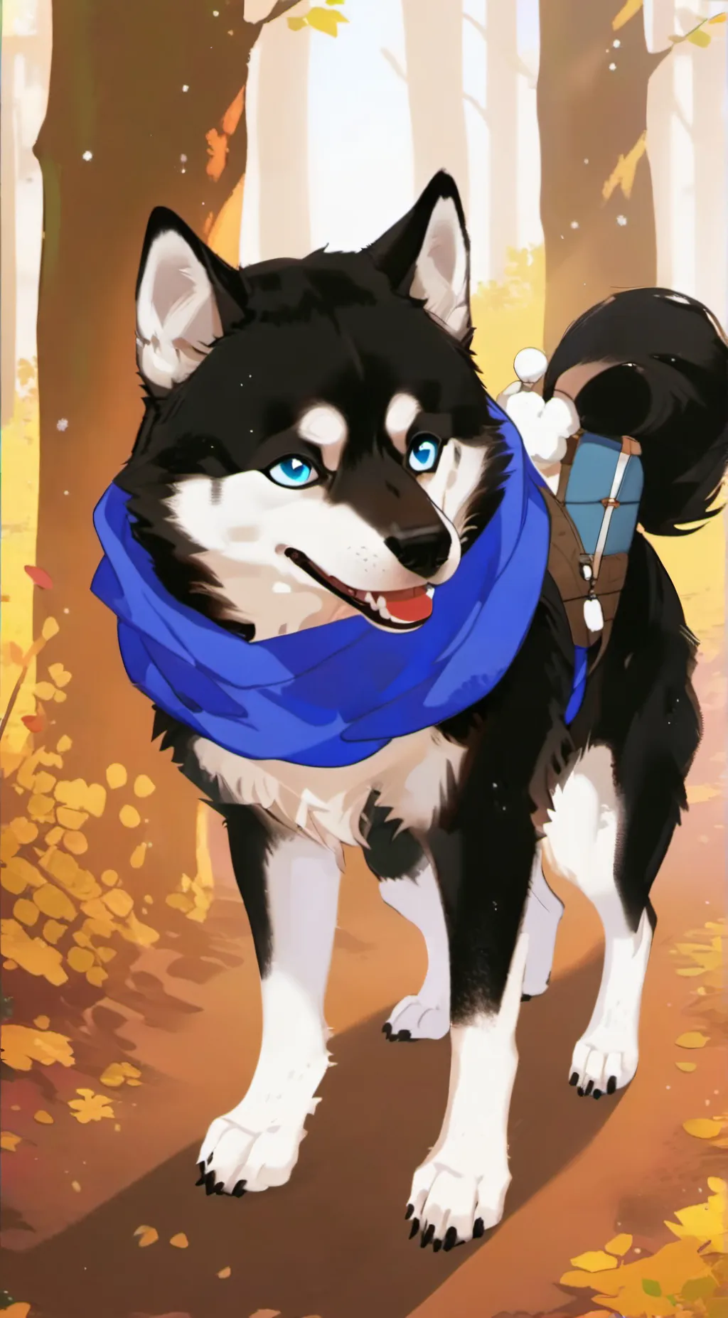 ai character: Husky background