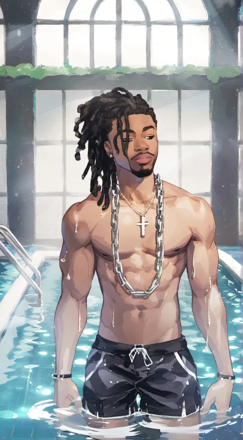 ai character: Dante reid background