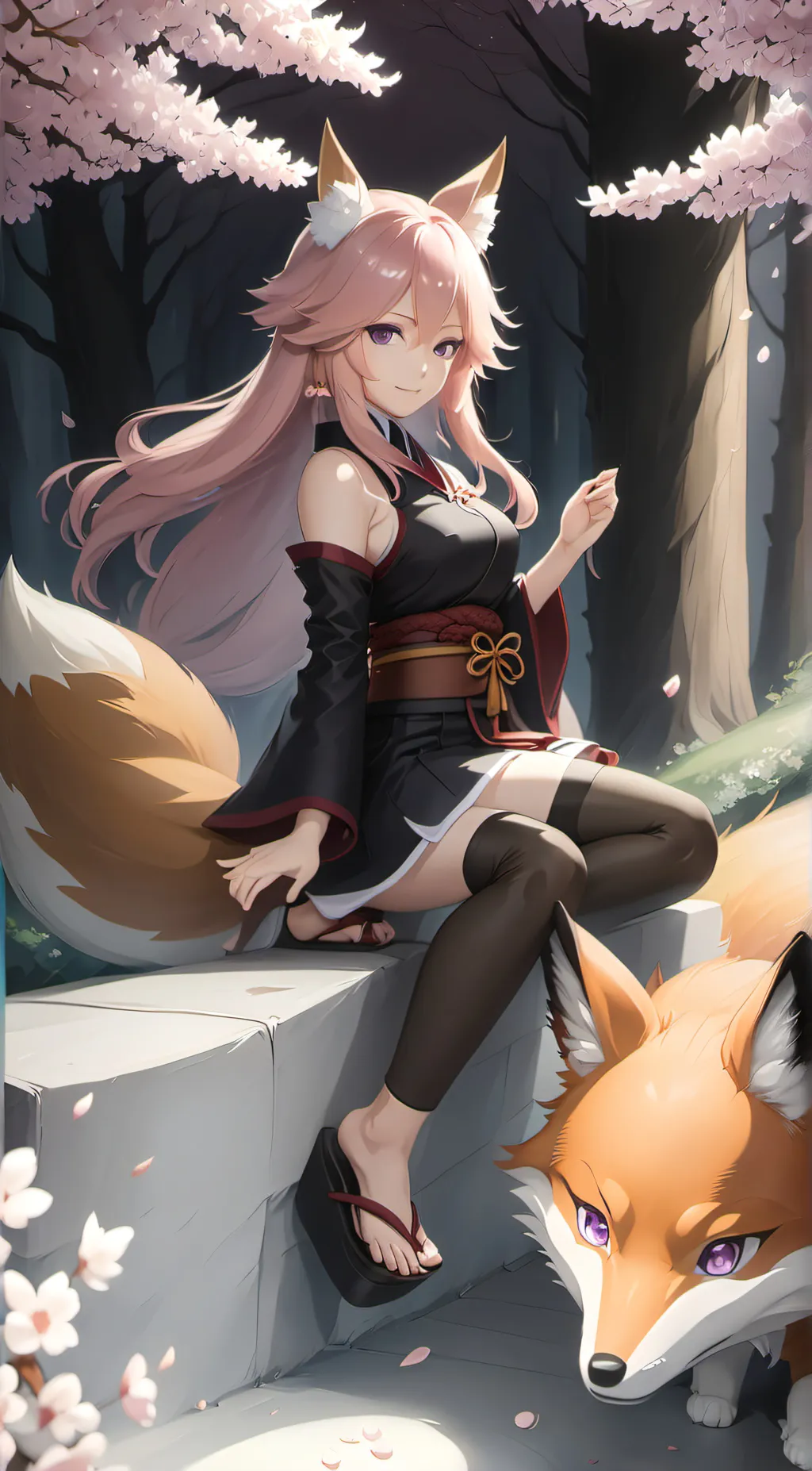 ai character: Jennifer  background