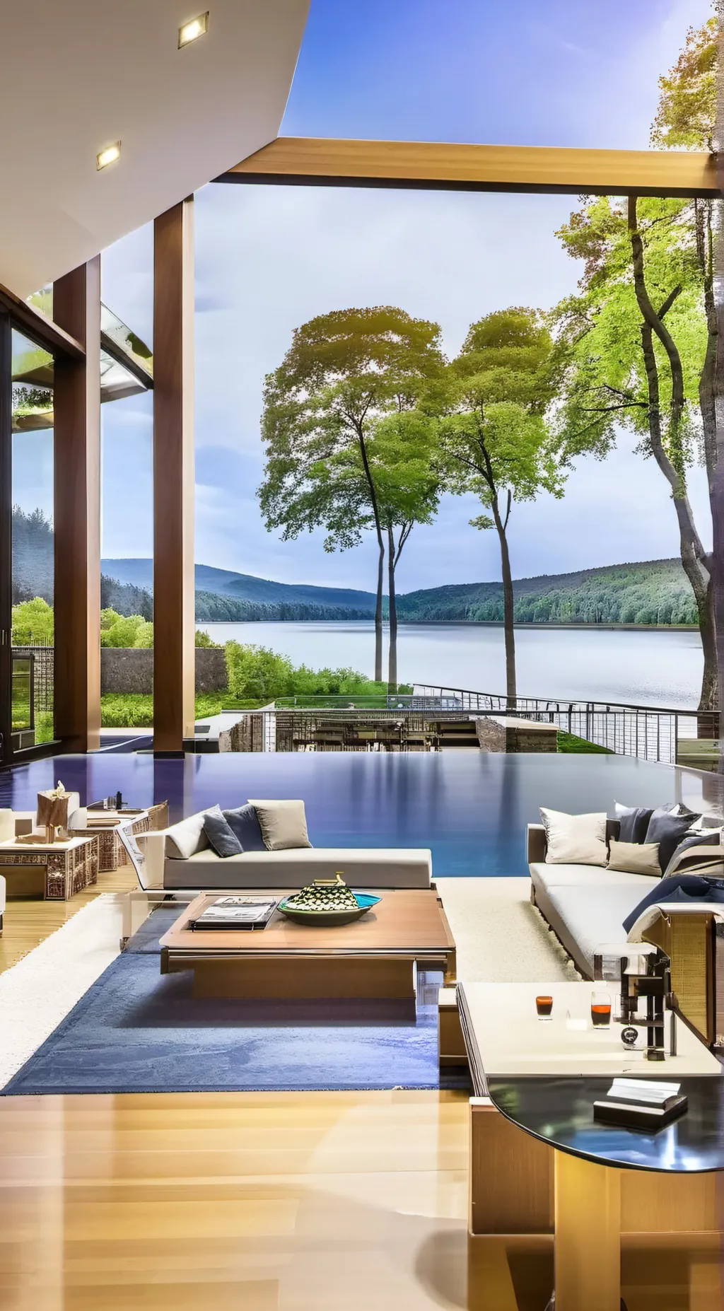 ai character: life in forest  background