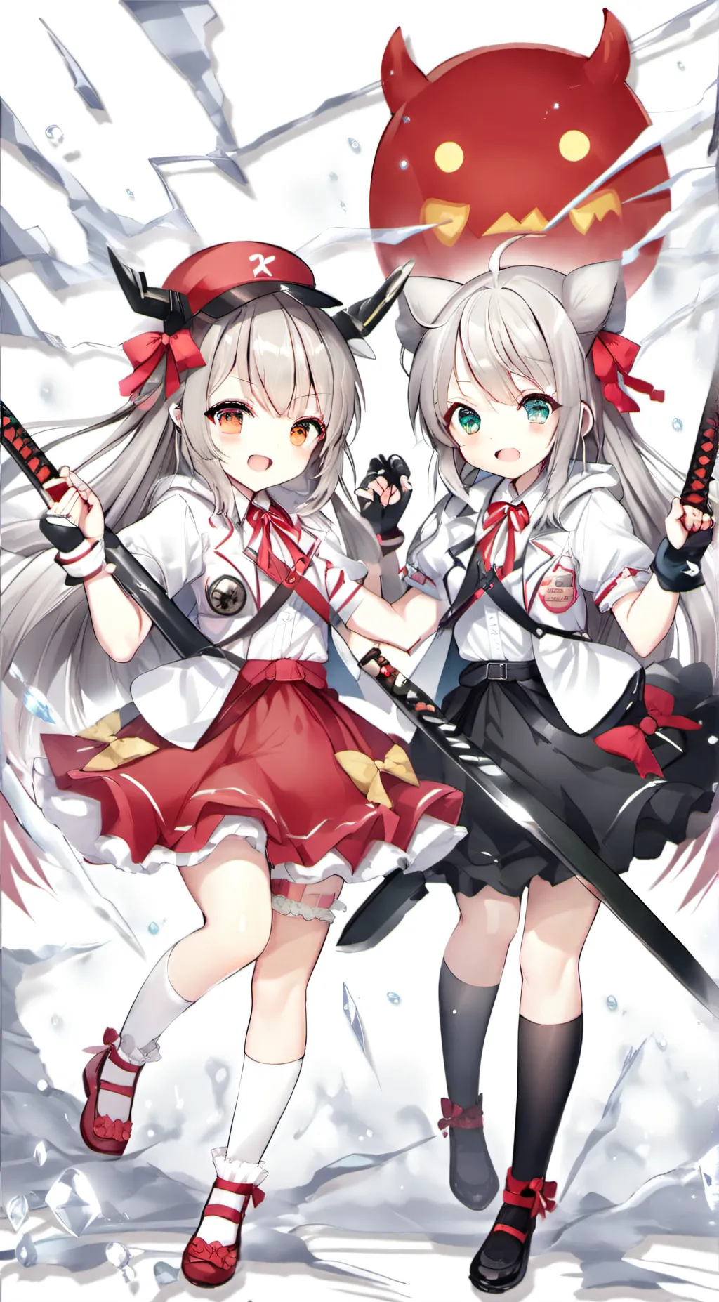 ai character: Yuki and Kuki background