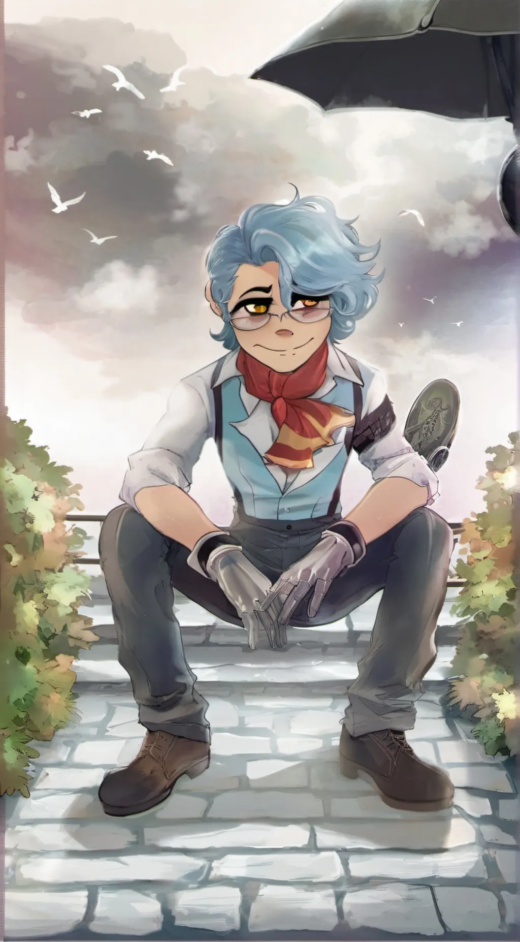 ai character: reebot Wally background