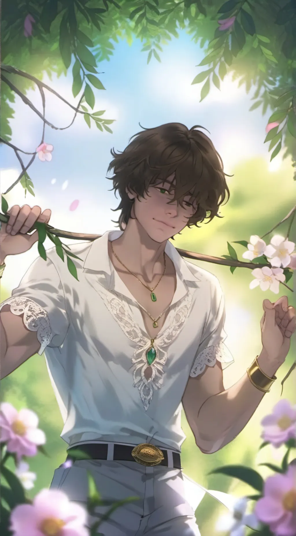 ai character: Lucas  background