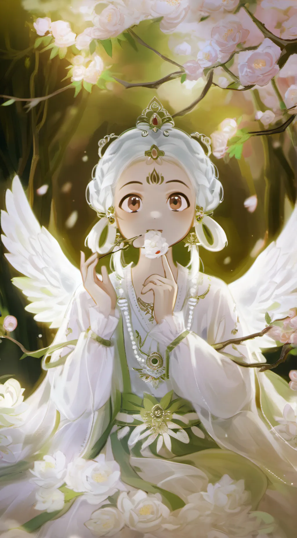 ai character: angel background