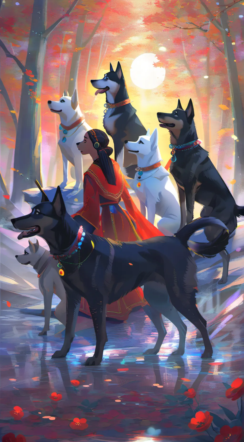 ai character: the voyage of dogs background