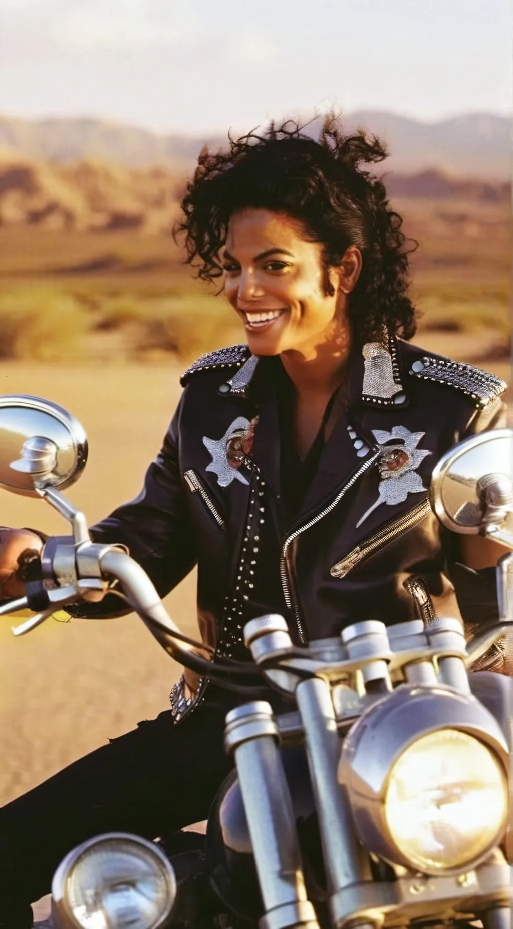 ai character: Michael jackson  background