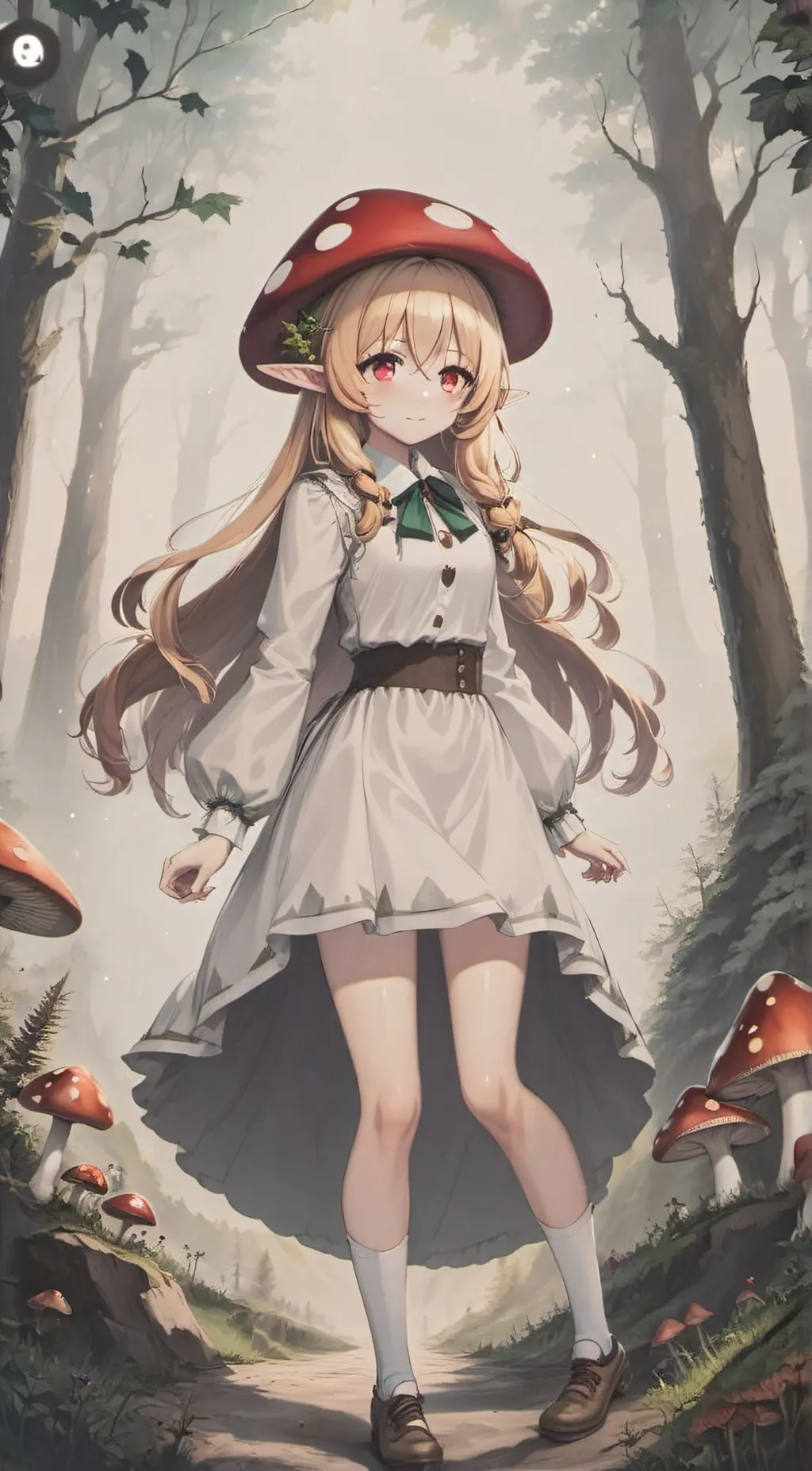 ai character: 𓊈☾🍄♡ Maya ♡🍄☽𓊉 background