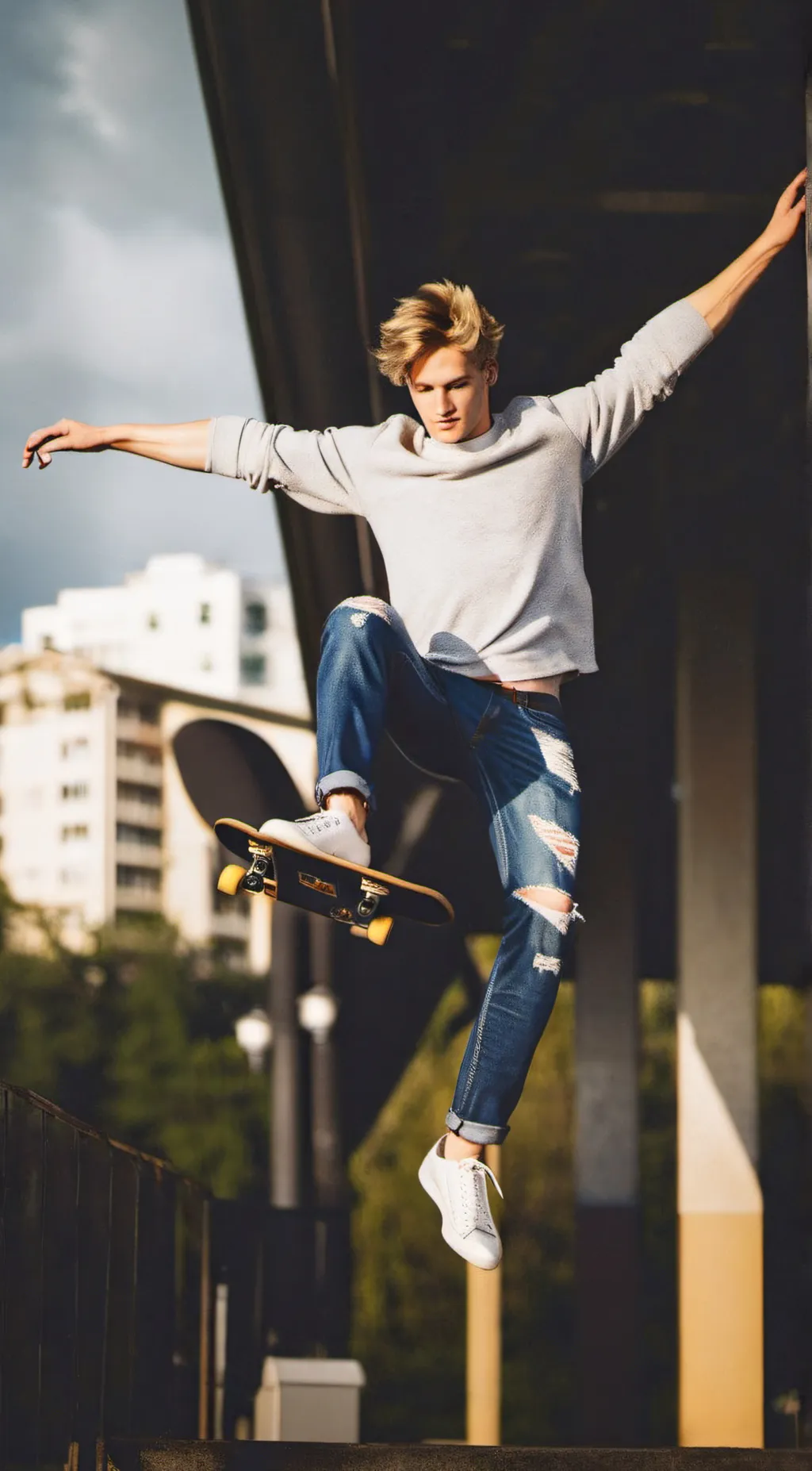 ai character: Leo background